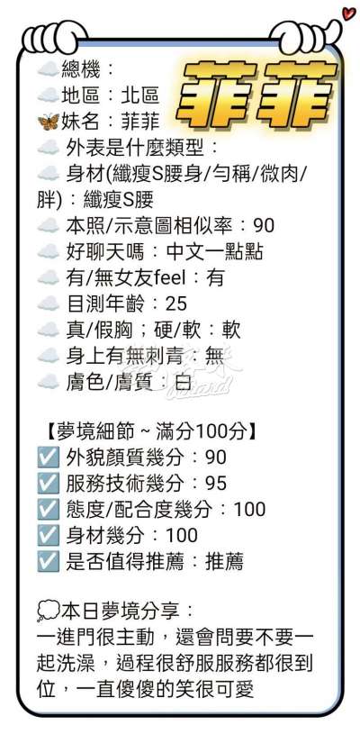 菲菲｜台中北區